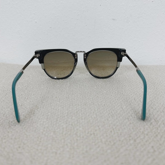 FENDI Teal Gray Cat Eye Metropolis Sunglasses - Picture 4 of 8